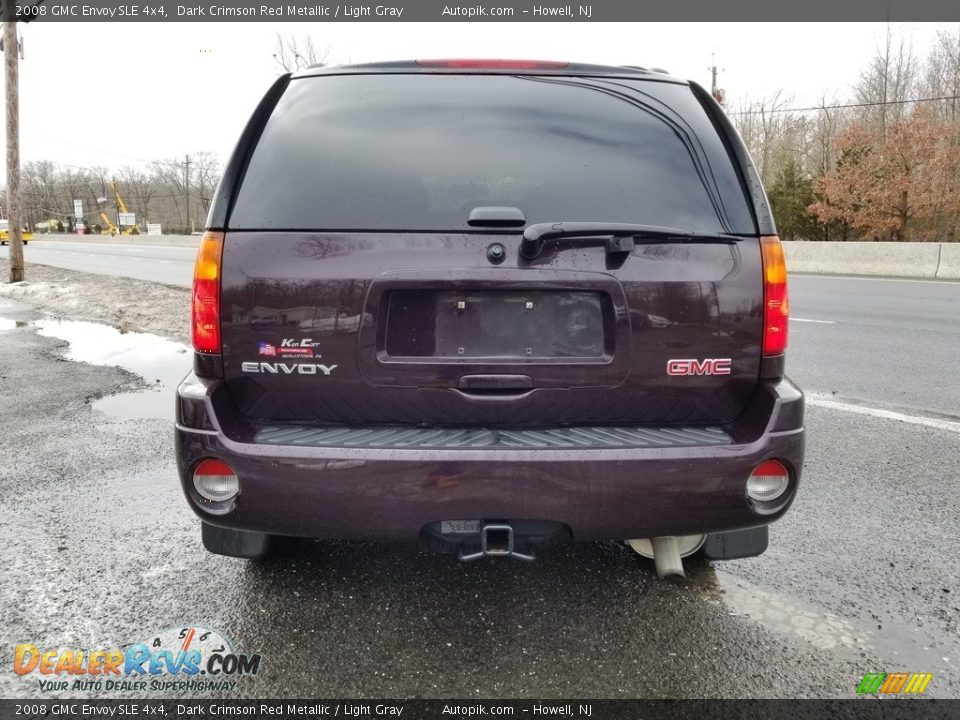 2008 GMC Envoy SLE 4x4 Dark Crimson Red Metallic / Light Gray Photo #4