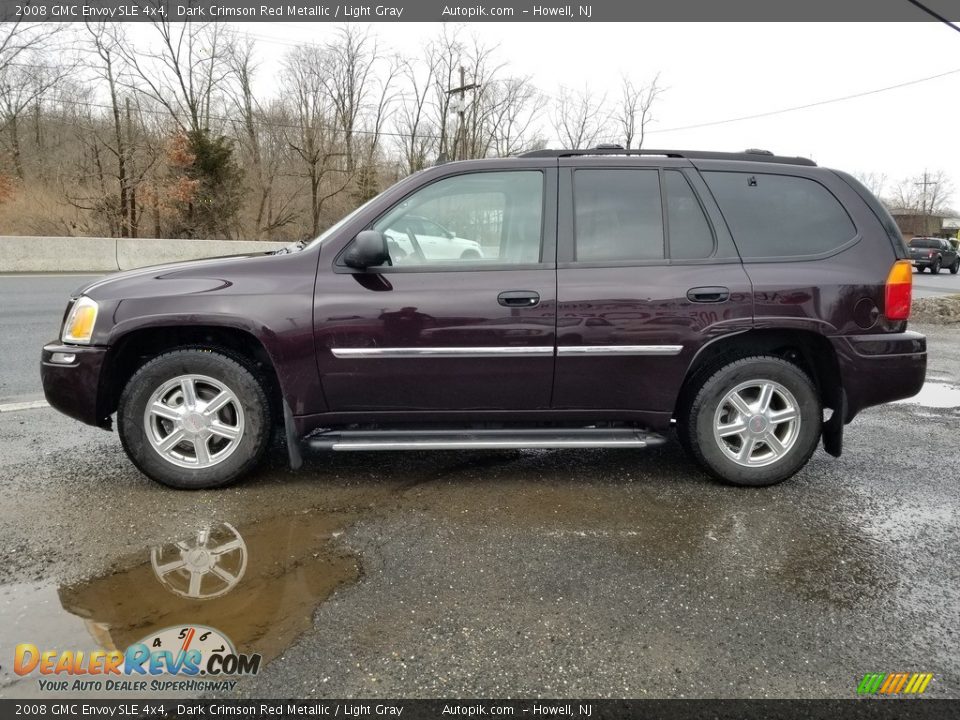 2008 GMC Envoy SLE 4x4 Dark Crimson Red Metallic / Light Gray Photo #6