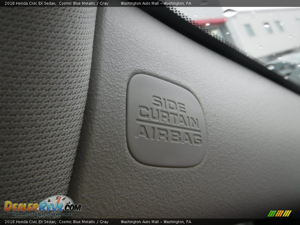 2018 Honda Civic EX Sedan Cosmic Blue Metallic / Gray Photo #23