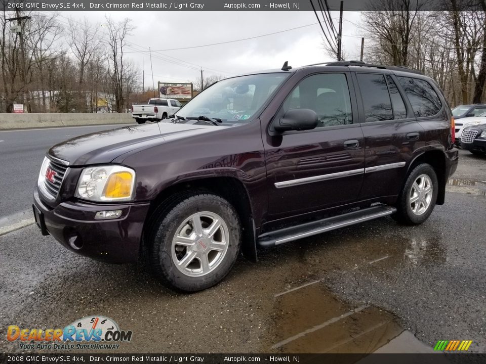 2008 GMC Envoy SLE 4x4 Dark Crimson Red Metallic / Light Gray Photo #7