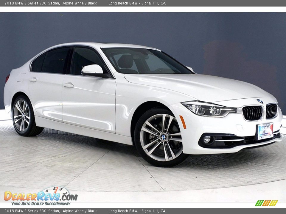 2018 BMW 3 Series 330i Sedan Alpine White / Black Photo #1