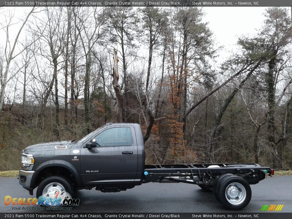 2021 Ram 5500 Tradesman Regular Cab 4x4 Chassis Granite Crystal Metallic / Diesel Gray/Black Photo #1