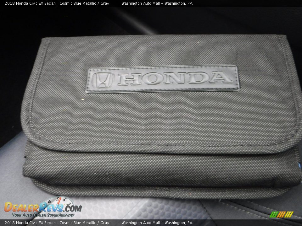 2018 Honda Civic EX Sedan Cosmic Blue Metallic / Gray Photo #25
