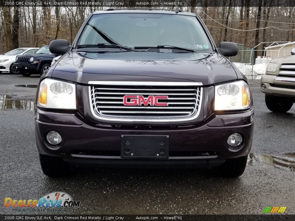 2008 GMC Envoy SLE 4x4 Dark Crimson Red Metallic / Light Gray Photo #8