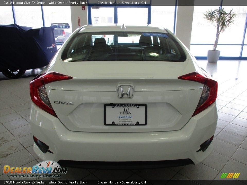 2018 Honda Civic EX Sedan White Orchid Pearl / Black Photo #8