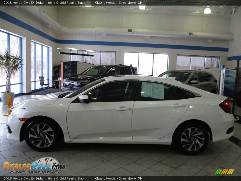 2018 Honda Civic EX Sedan White Orchid Pearl / Black Photo #10