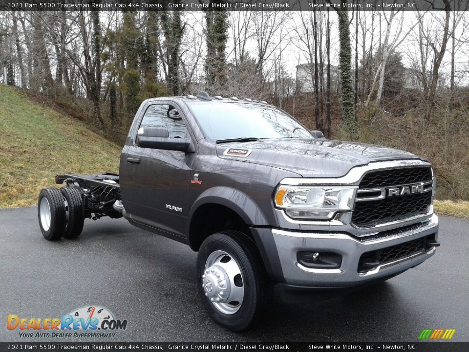 2021 Ram 5500 Tradesman Regular Cab 4x4 Chassis Granite Crystal Metallic / Diesel Gray/Black Photo #4