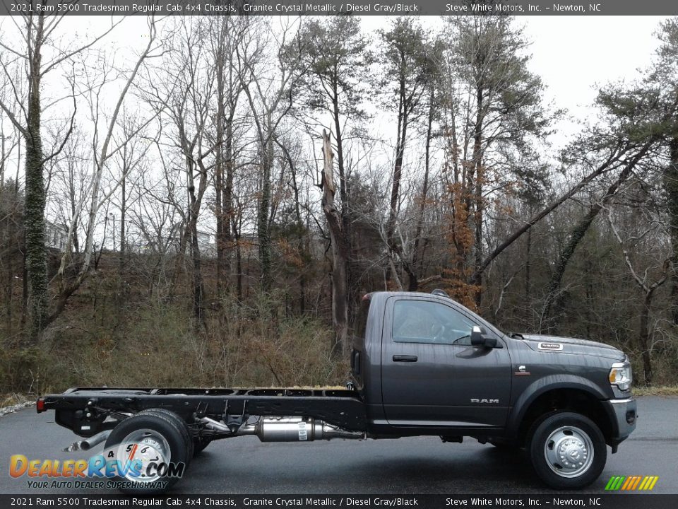 2021 Ram 5500 Tradesman Regular Cab 4x4 Chassis Granite Crystal Metallic / Diesel Gray/Black Photo #5