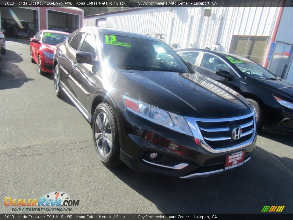 2013 Honda Crosstour EX-L V-6 4WD Kona Coffee Metallic / Black Photo #1