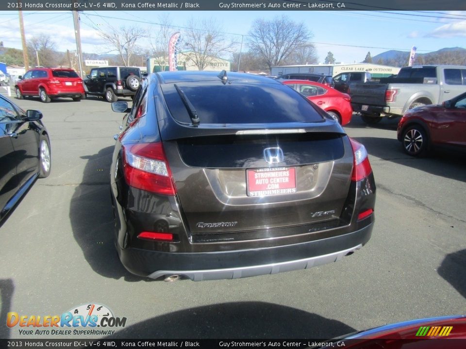 2013 Honda Crosstour EX-L V-6 4WD Kona Coffee Metallic / Black Photo #2