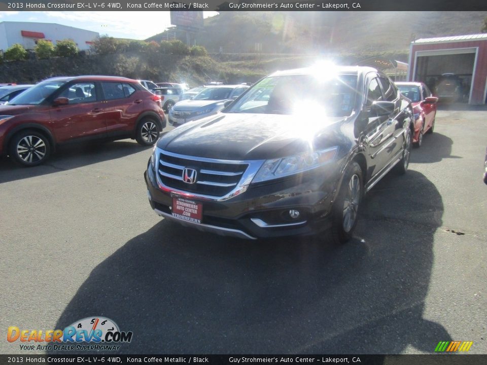 2013 Honda Crosstour EX-L V-6 4WD Kona Coffee Metallic / Black Photo #4