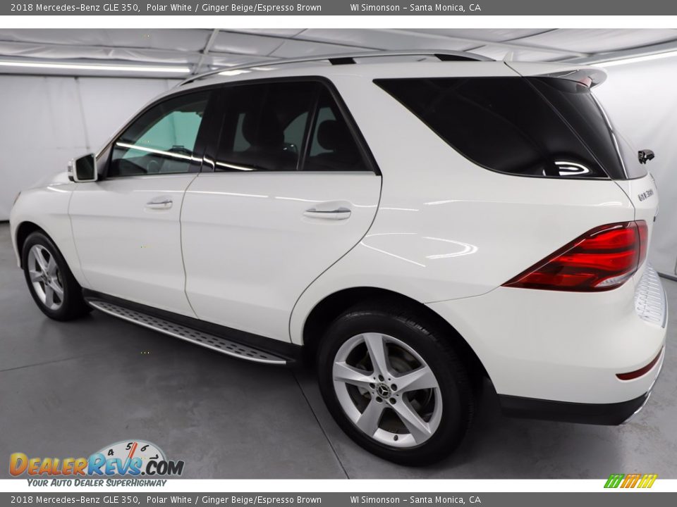 2018 Mercedes-Benz GLE 350 Polar White / Ginger Beige/Espresso Brown Photo #11