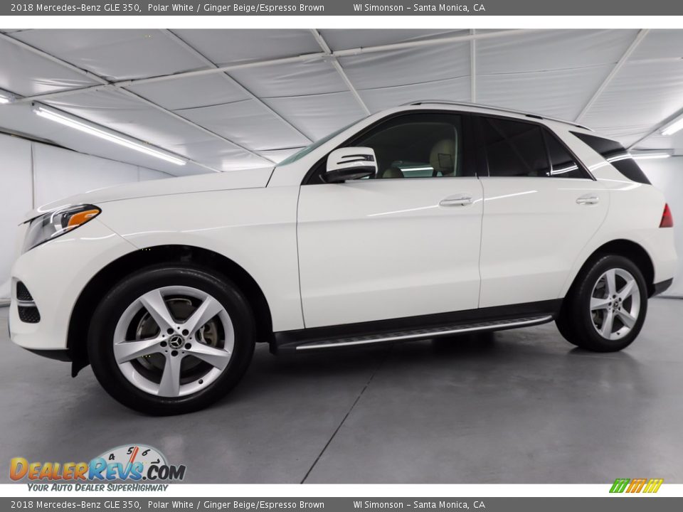 2018 Mercedes-Benz GLE 350 Polar White / Ginger Beige/Espresso Brown Photo #13