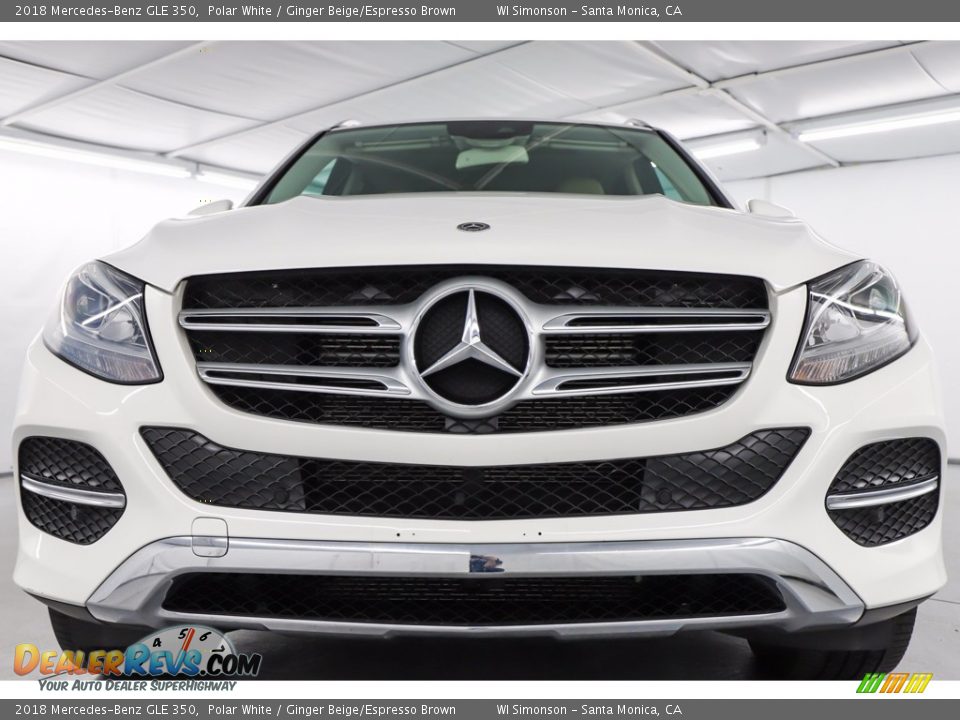 2018 Mercedes-Benz GLE 350 Polar White / Ginger Beige/Espresso Brown Photo #15