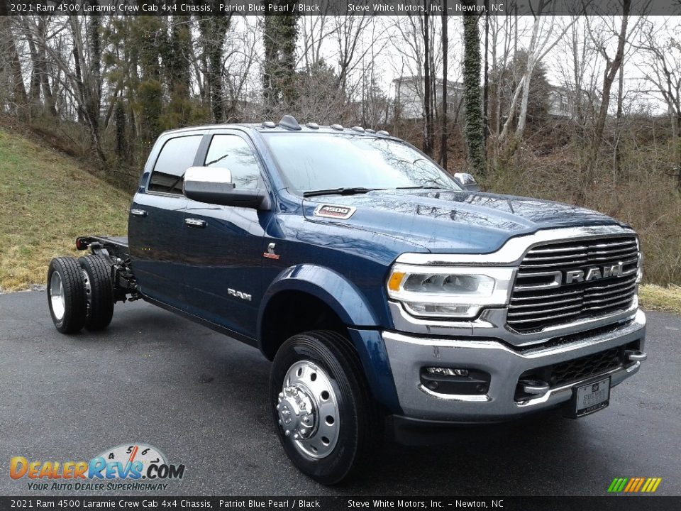 2021 Ram 4500 Laramie Crew Cab 4x4 Chassis Patriot Blue Pearl / Black Photo #4