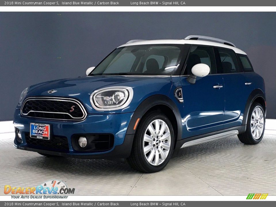 2018 Mini Countryman Cooper S Island Blue Metallic / Carbon Black Photo #12