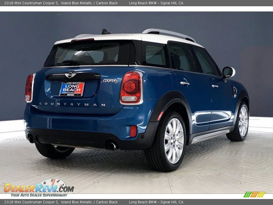 2018 Mini Countryman Cooper S Island Blue Metallic / Carbon Black Photo #13