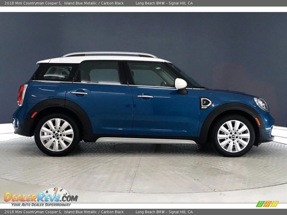 2018 Mini Countryman Cooper S Island Blue Metallic / Carbon Black Photo #14