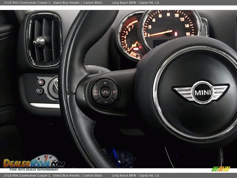 2018 Mini Countryman Cooper S Island Blue Metallic / Carbon Black Photo #18