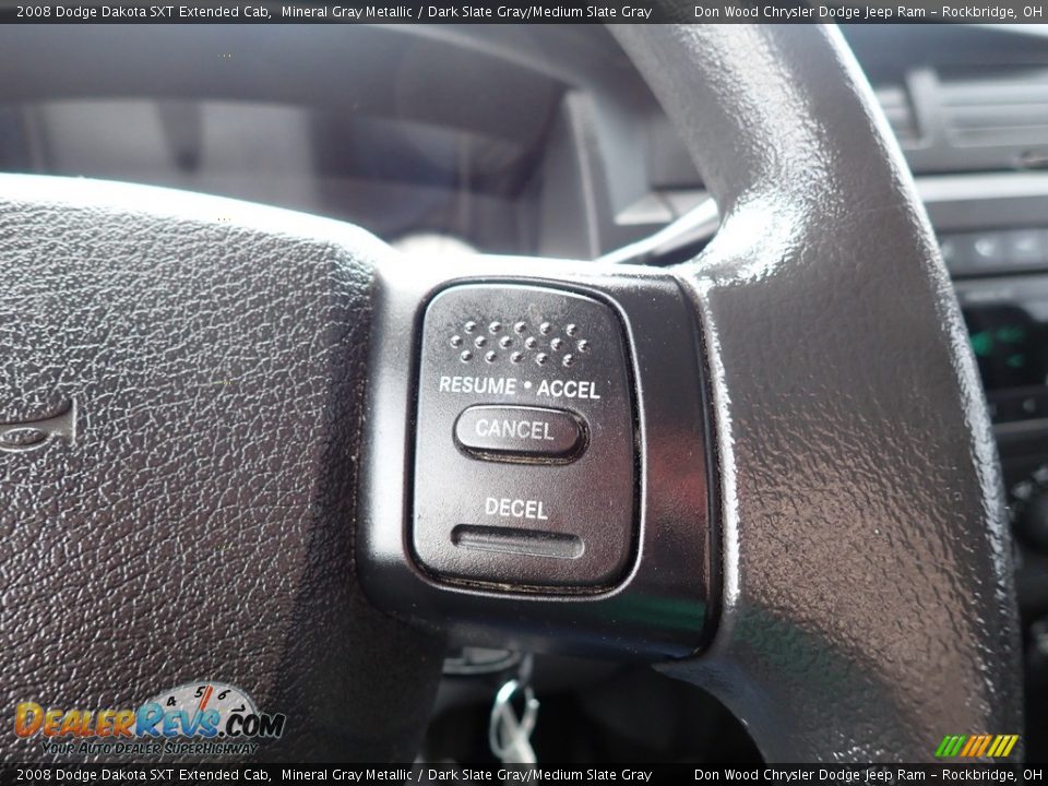 2008 Dodge Dakota SXT Extended Cab Mineral Gray Metallic / Dark Slate Gray/Medium Slate Gray Photo #25