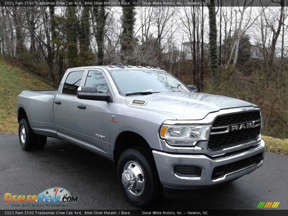 2021 Ram 3500 Tradesman Crew Cab 4x4 Billet Silver Metallic / Black Photo #4