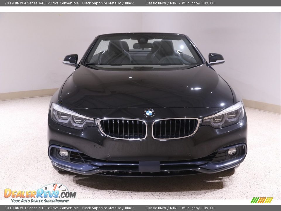 2019 BMW 4 Series 440i xDrive Convertible Black Sapphire Metallic / Black Photo #3