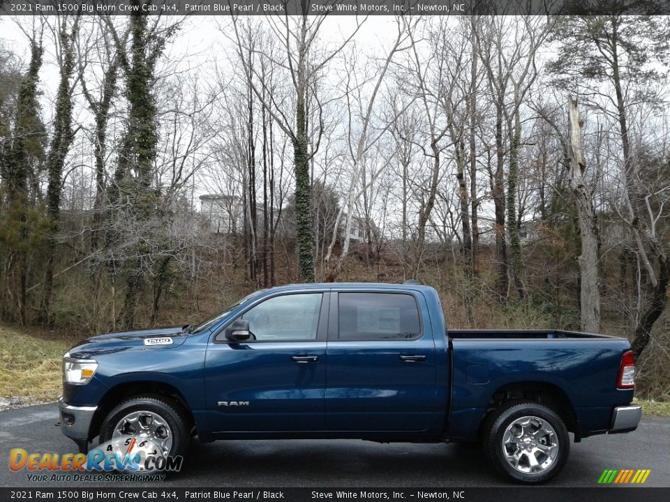 2021 Ram 1500 Big Horn Crew Cab 4x4 Patriot Blue Pearl / Black Photo #1