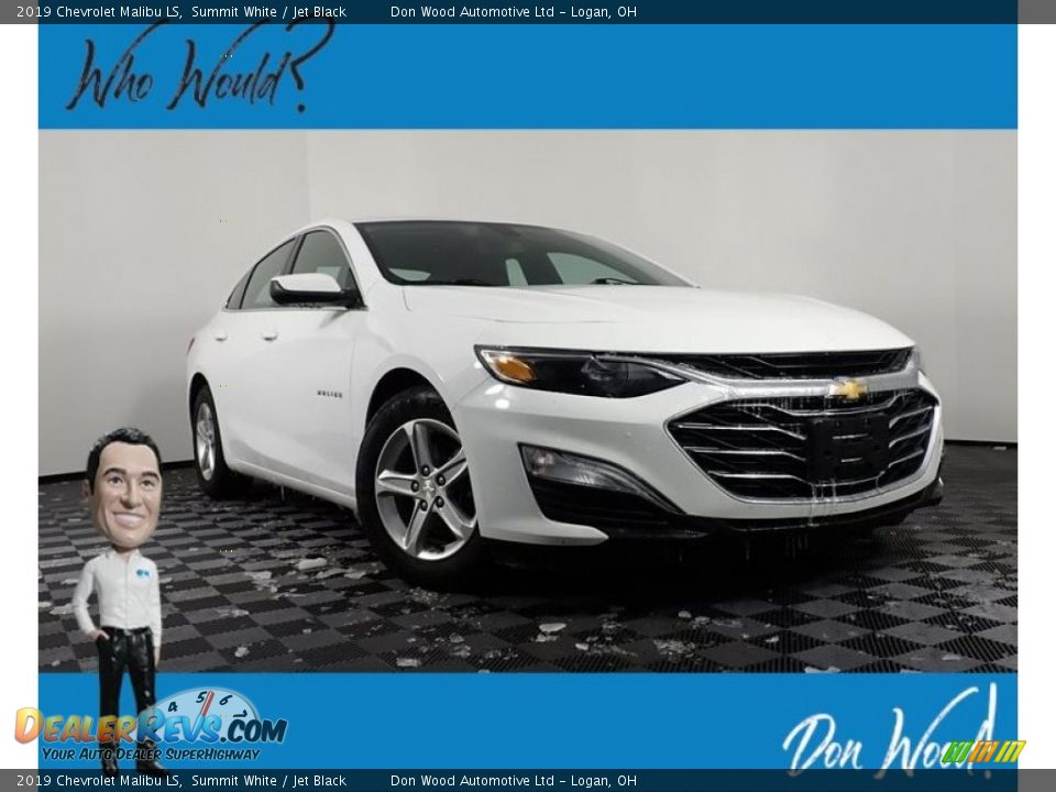 2019 Chevrolet Malibu LS Summit White / Jet Black Photo #1