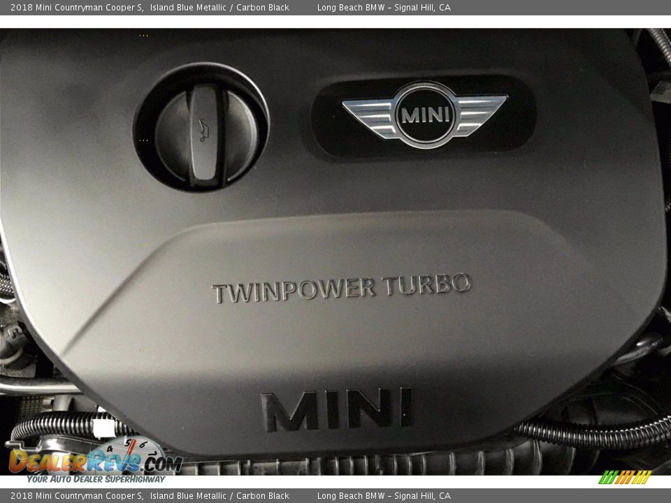 2018 Mini Countryman Cooper S Island Blue Metallic / Carbon Black Photo #35