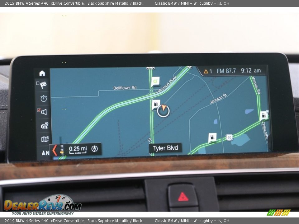 2019 BMW 4 Series 440i xDrive Convertible Black Sapphire Metallic / Black Photo #13