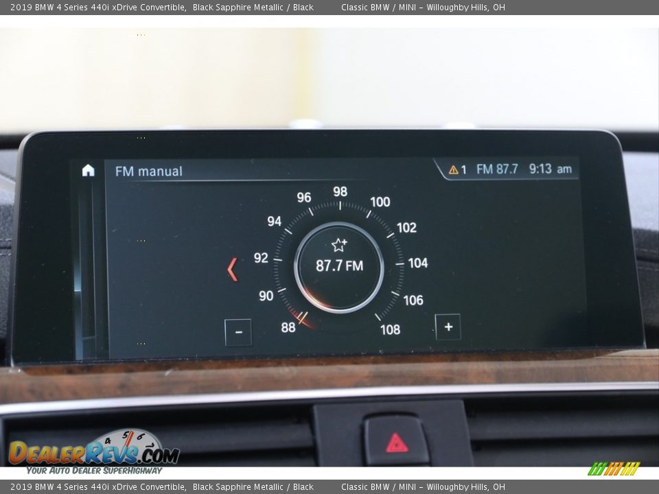 2019 BMW 4 Series 440i xDrive Convertible Black Sapphire Metallic / Black Photo #15