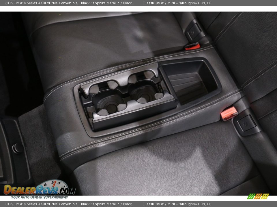 2019 BMW 4 Series 440i xDrive Convertible Black Sapphire Metallic / Black Photo #25