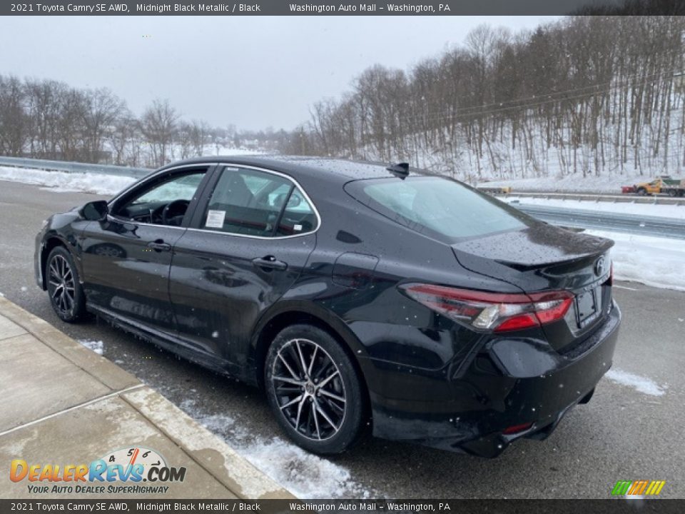 2021 Toyota Camry SE AWD Midnight Black Metallic / Black Photo #2