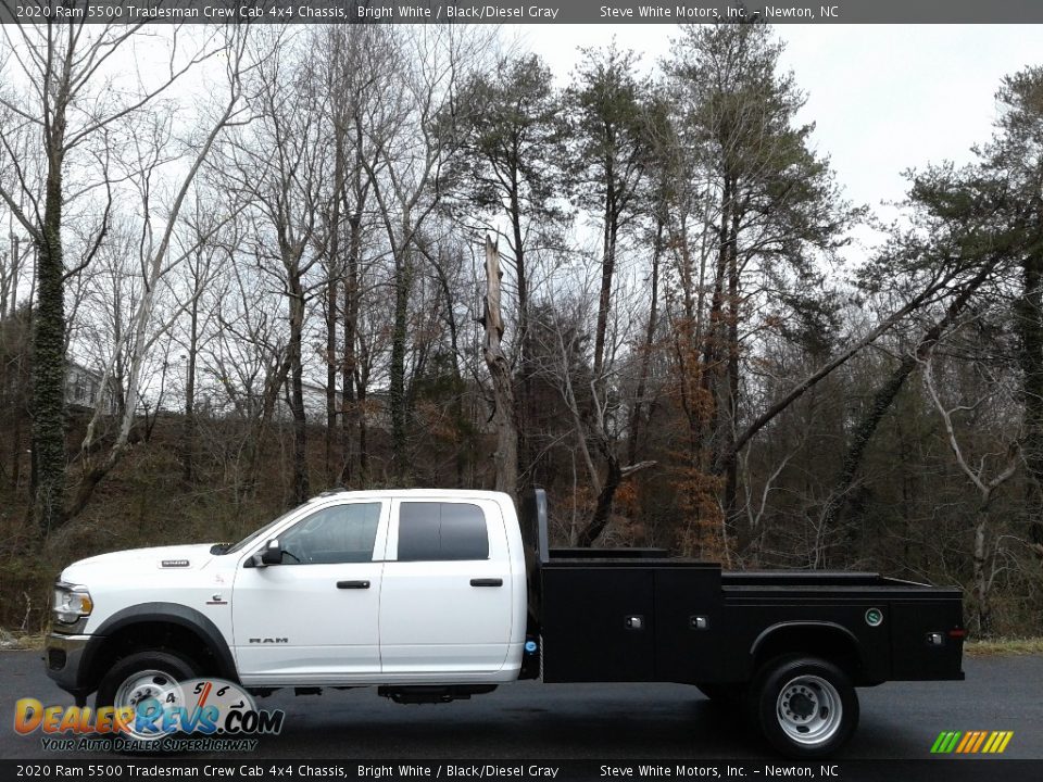 2020 Ram 5500 Tradesman Crew Cab 4x4 Chassis Bright White / Black/Diesel Gray Photo #1