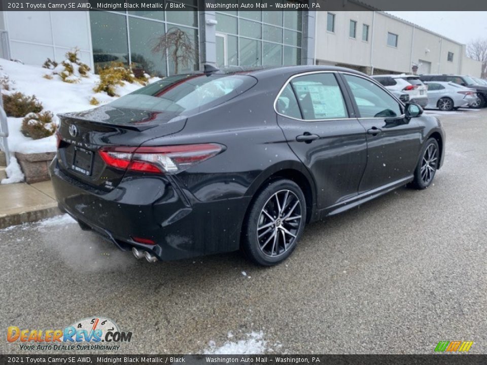 2021 Toyota Camry SE AWD Midnight Black Metallic / Black Photo #13