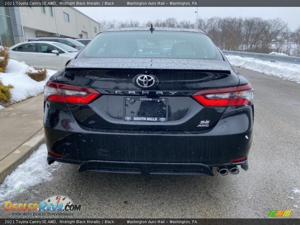 2021 Toyota Camry SE AWD Midnight Black Metallic / Black Photo #14