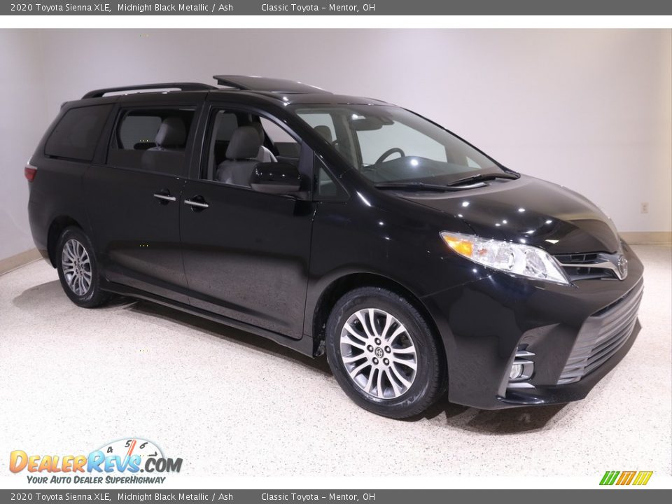 2020 Toyota Sienna XLE Midnight Black Metallic / Ash Photo #1