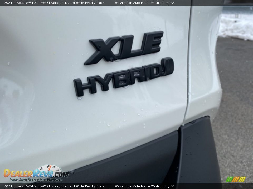 2021 Toyota RAV4 XLE AWD Hybrid Blizzard White Pearl / Black Photo #22
