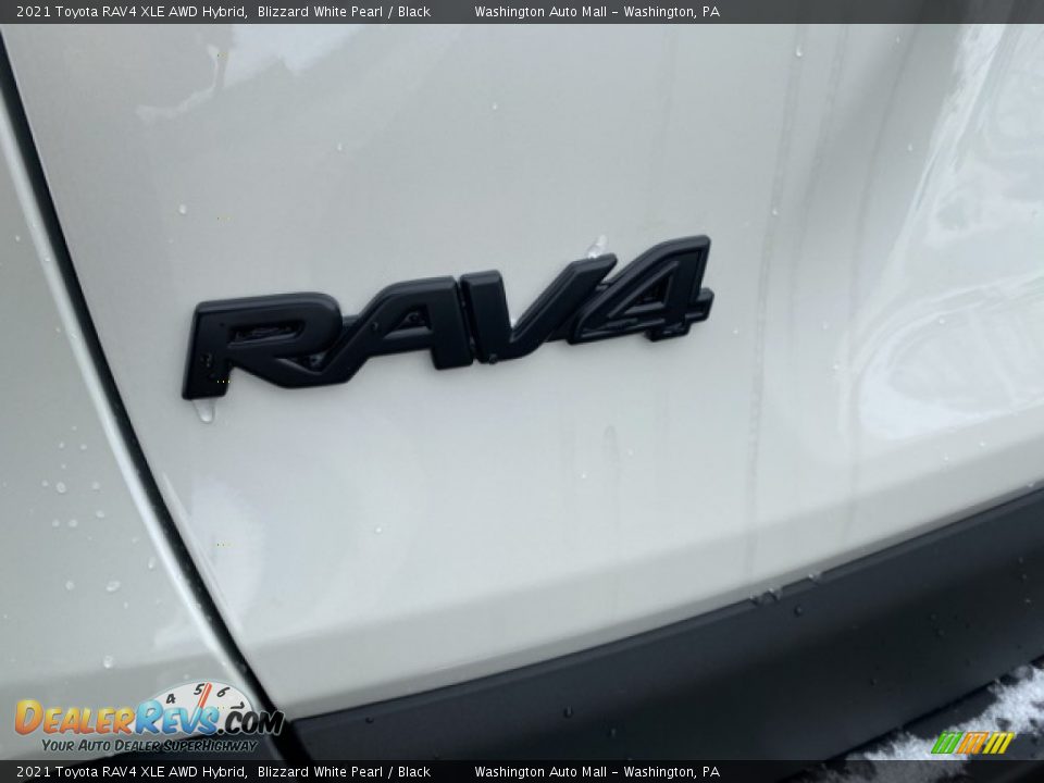 2021 Toyota RAV4 XLE AWD Hybrid Blizzard White Pearl / Black Photo #23