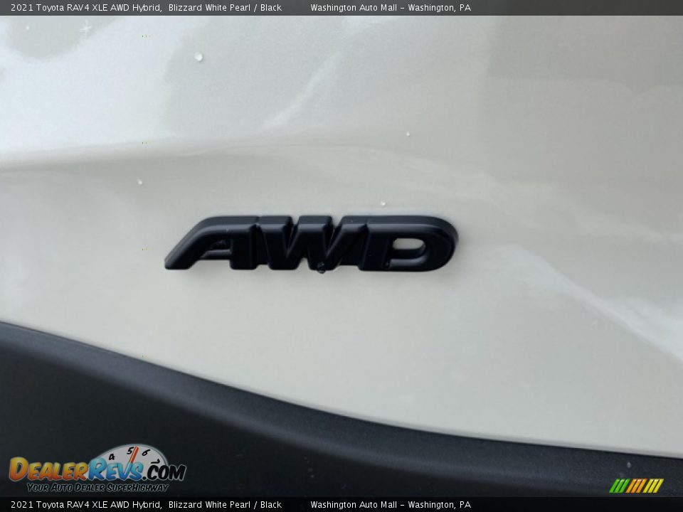 2021 Toyota RAV4 XLE AWD Hybrid Blizzard White Pearl / Black Photo #24
