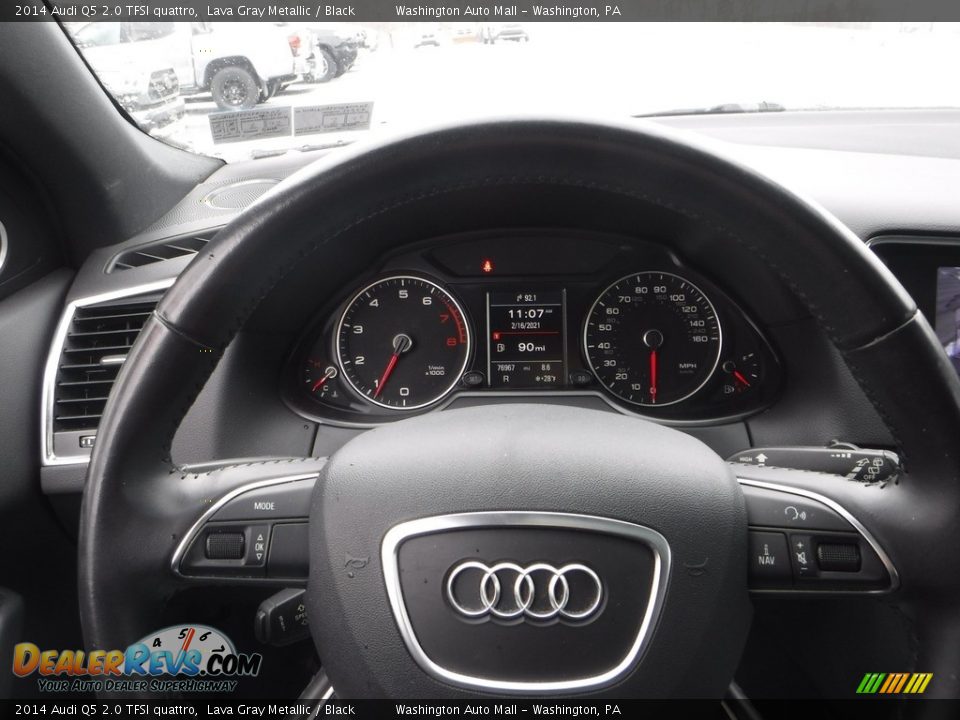 2014 Audi Q5 2.0 TFSI quattro Lava Gray Metallic / Black Photo #21