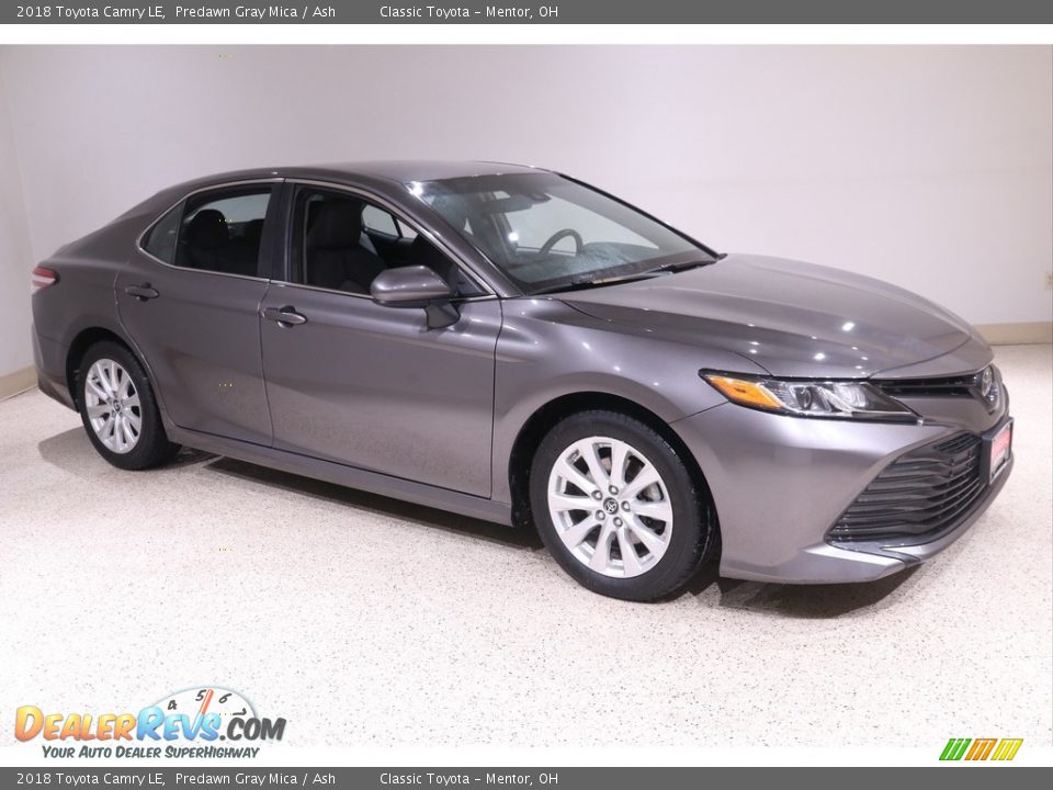 2018 Toyota Camry LE Predawn Gray Mica / Ash Photo #1