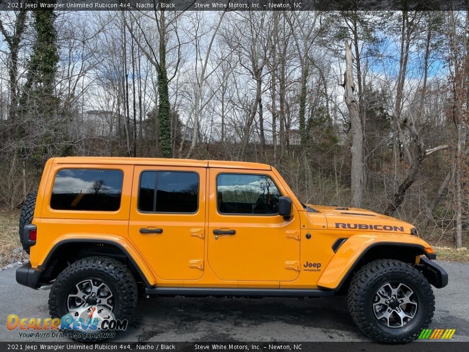 2021 Jeep Wrangler Unlimited Rubicon 4x4 Nacho / Black Photo #5