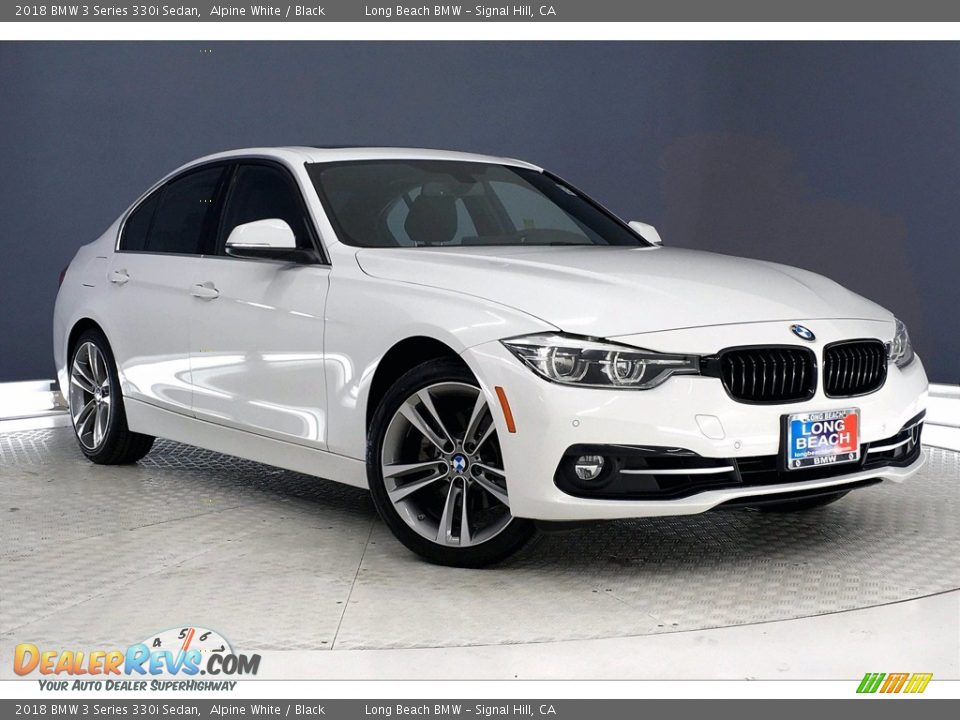 2018 BMW 3 Series 330i Sedan Alpine White / Black Photo #1