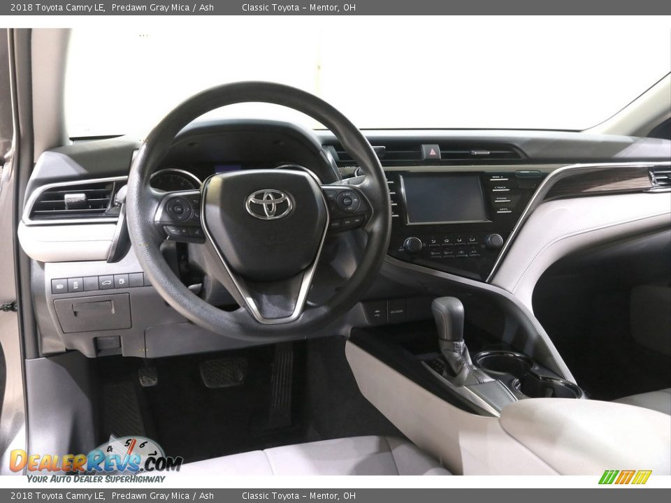 2018 Toyota Camry LE Predawn Gray Mica / Ash Photo #6