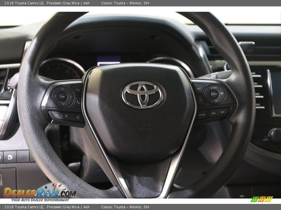 2018 Toyota Camry LE Predawn Gray Mica / Ash Photo #7
