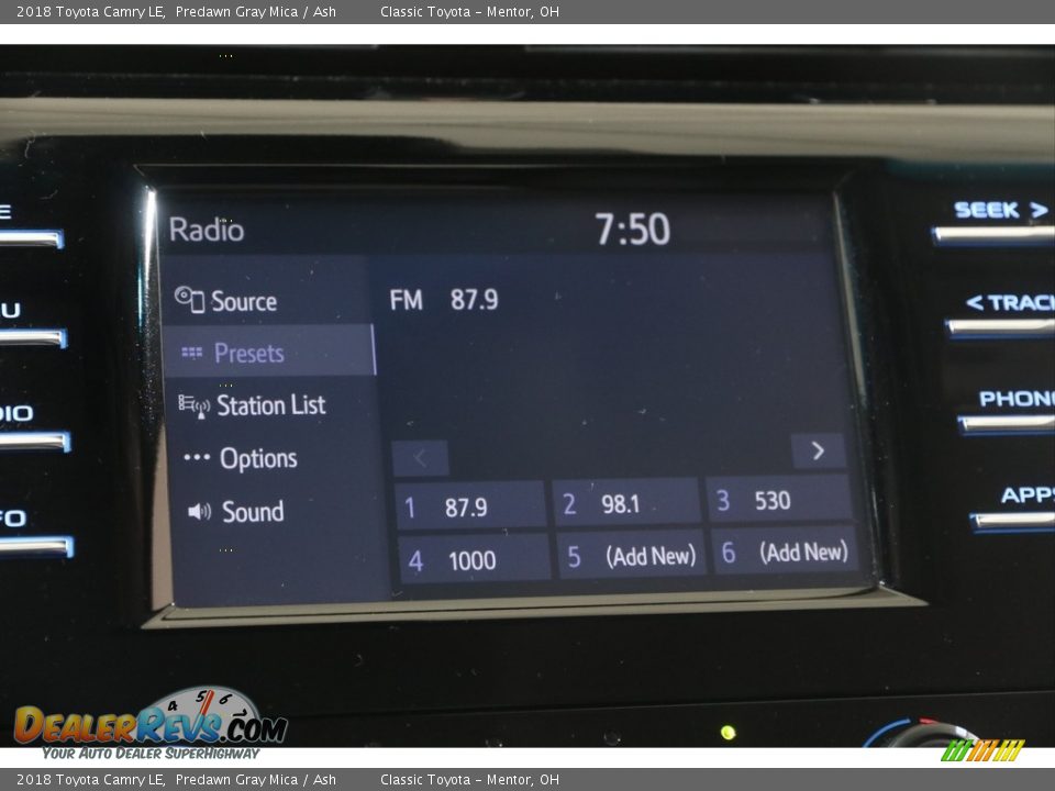 2018 Toyota Camry LE Predawn Gray Mica / Ash Photo #10