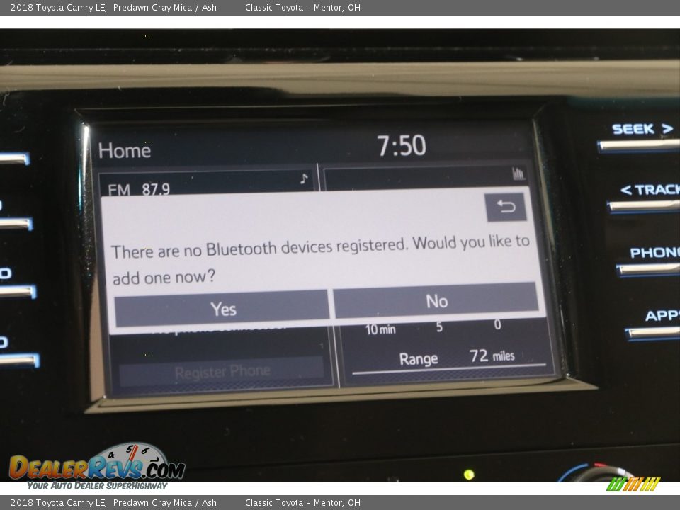 2018 Toyota Camry LE Predawn Gray Mica / Ash Photo #11