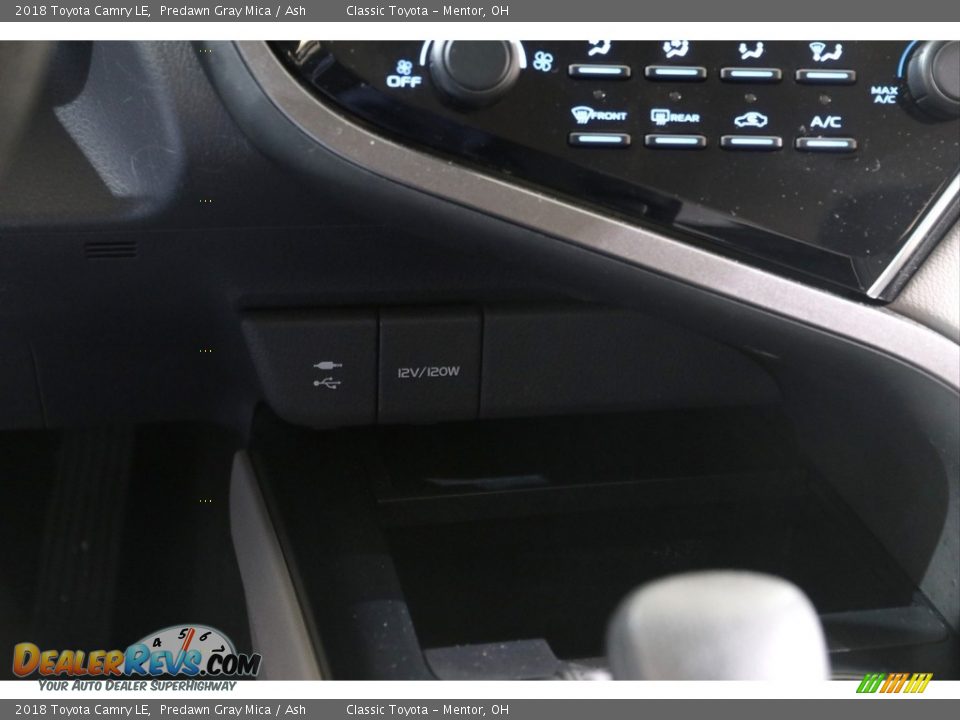 2018 Toyota Camry LE Predawn Gray Mica / Ash Photo #13