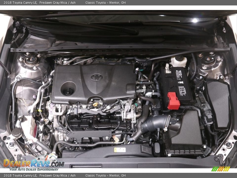 2018 Toyota Camry LE Predawn Gray Mica / Ash Photo #19